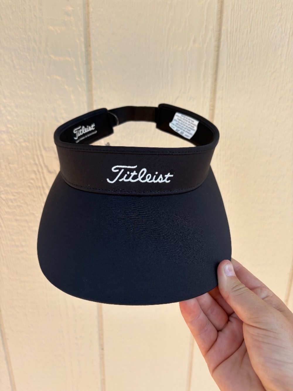 Titleist Sundrop Golf Visor Womens One Size Black Adjustable Logo Summer Outdoor